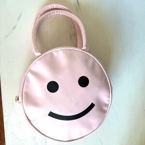 Lunch Box ban.do Bag Cooler Smiley Happy Face Purse Pink School Summer Beach